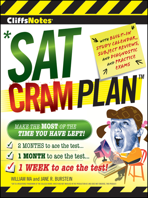 Title details for CliffsNotes SAT Cram Plan by William Ma - Available